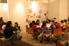A night in the Storefront Library